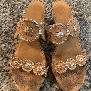 Jack Roger Cork Wedge Sandals